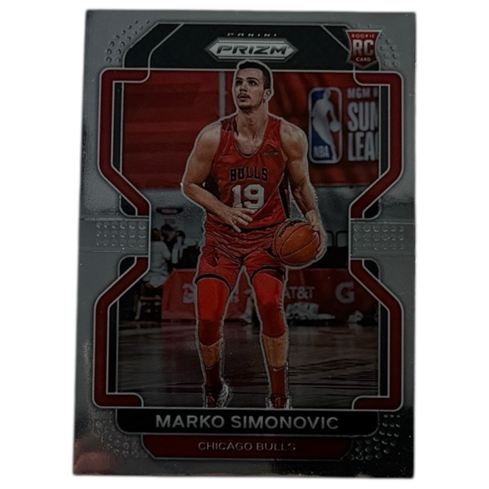 2021-22 Panini Prizm Marko Simonovic Base Rookie RC #166 Chicago Bulls‎
